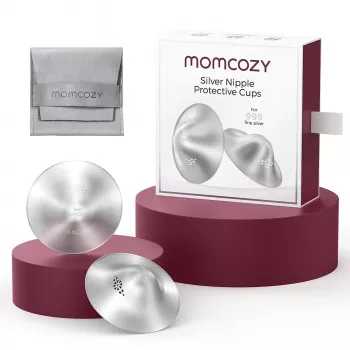 Momcozy 999 Srebrna Osłonka Laktacyjna 55MM 2 Szt. L