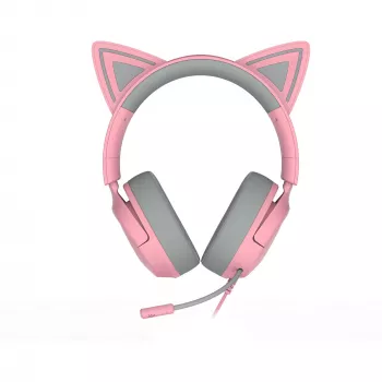 Headset Razer Kraken Kitty V3 X — Przewodowy USB Type-A, Nauszny, 20–28kHz, kabel 1,3 m, Różowy