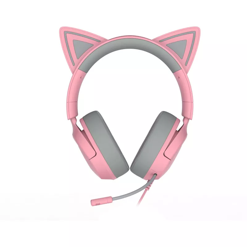 Headset Razer Kraken Kitty V3 X — Przewodowy USB Type-A, Nauszny, 20–28kHz, kabel 1,3 m, Różowy
