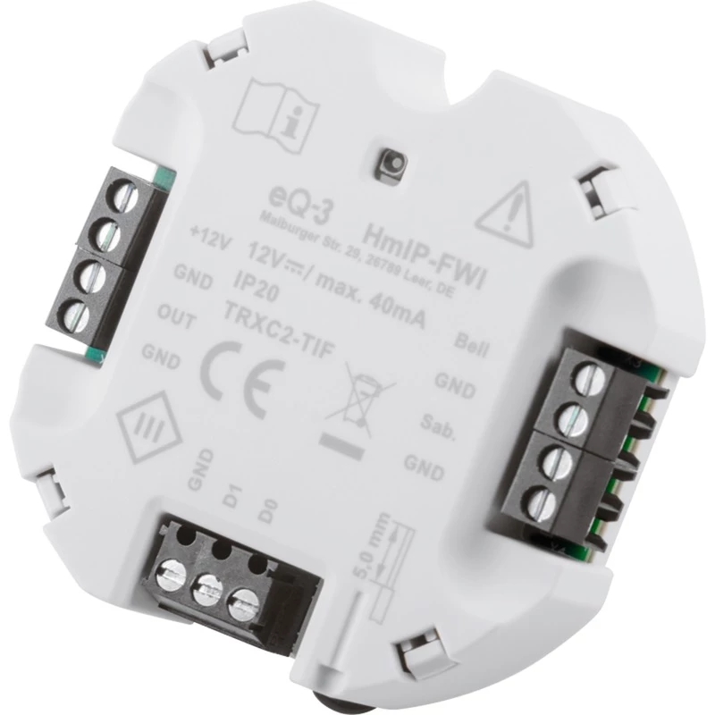 Homematic IP HMIP-FWI Smart Home Receiver 868 MHz Wired biały