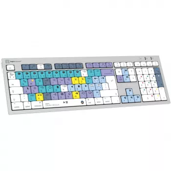Klawiatura Logickeyboard LKB-RESC-CWMU-UK biurowa USB QWERTY angielski