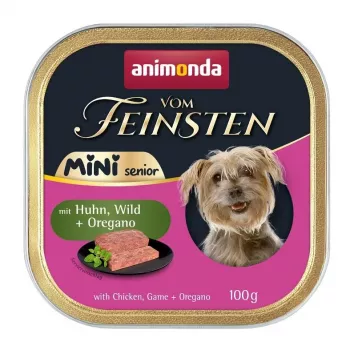 Mokra karma dla psa animonda ANIMONDA Vom Feinsten Mini Senior z kurczakiem, dziczyzną i oregano 100 g