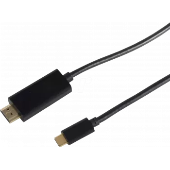 Kabel wideo adapter ShiverPeaks BS10-57045 3m USB Type-C HDMI czarny
