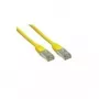 Kabel sieciowy Alcasa 1m Cat6 RJ-45 S/FTP Żółty