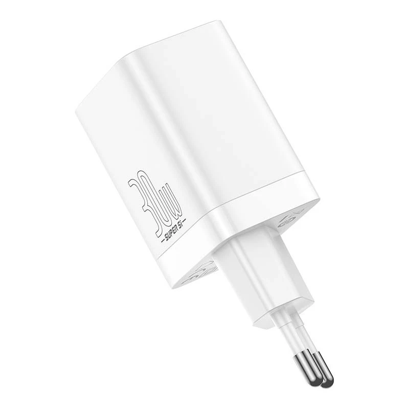 Baseus Super Si Pro Quick Charger USB + USB-C 30W (biały)