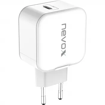 nevox 20W USB-C PD ładowarka biała zasilacz