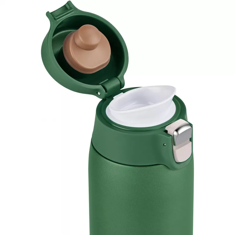 Kubek termiczny EMSA N2151900, ciemnozielony, 0,4 L, klapka