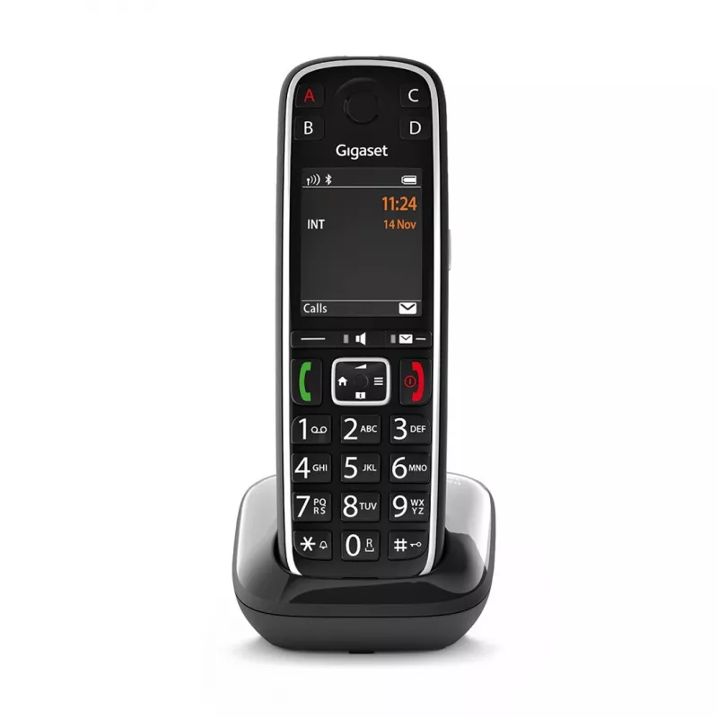 Gigaset E720 Telefon analogowy/DECT z identyfikacją rozmówcy Czarny