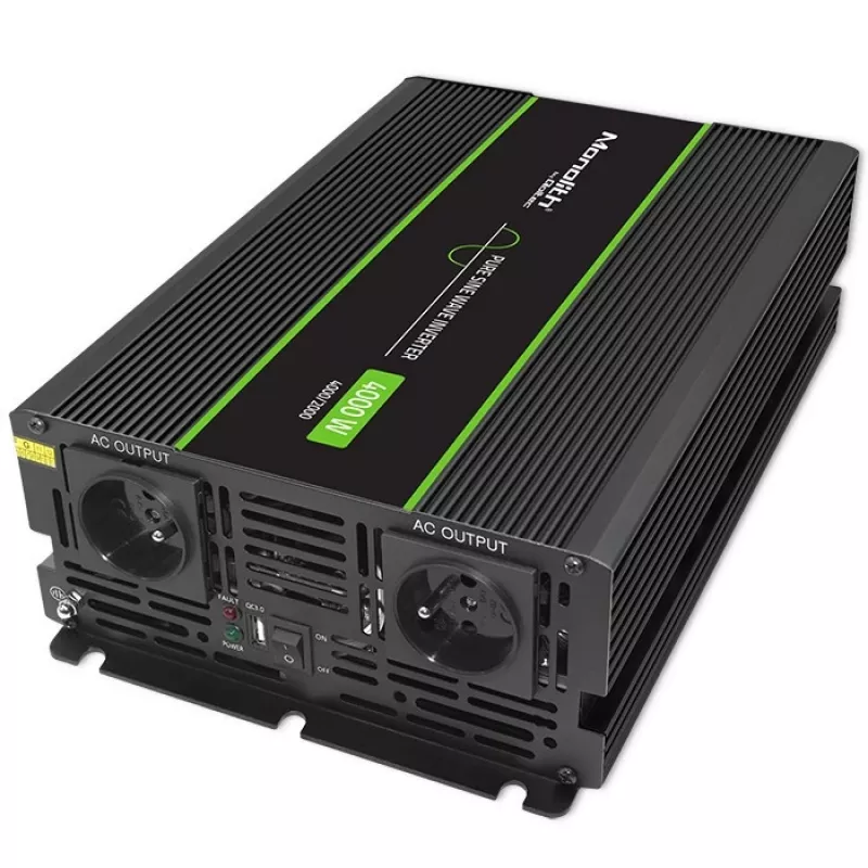 Qoltec Monolith zasilacz/przetwornica samochodowa 4000 W Czarny