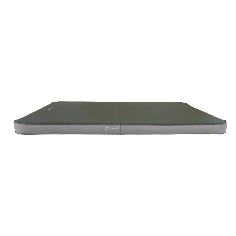 Podwójny materac powietrzny Outwell 400146 — 1350×2030×100 mm, poliester, zielono-szary