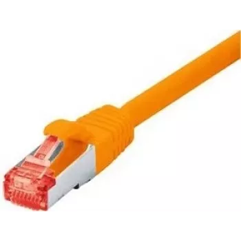 Tecline exertis Connect - patchcord - RJ-45 (M) na RJ-45 (M) - 15 m - SSTP - CAT 6 - bezhalogenowy - pomarańczowy (71515A)