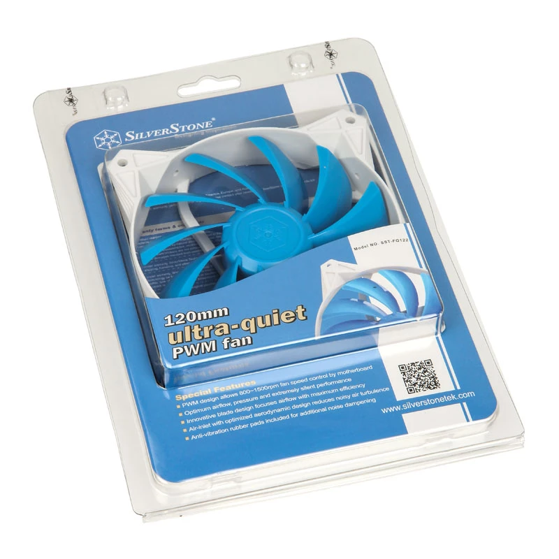 SilverStone SST-FQ122 120mm wentylator obudowy - biały