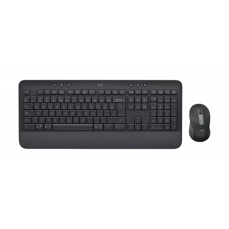 Logitech Signature MK650 for Business - Zestaw klawiatury i myszy - Bezprzewodowy - 2,4 GHz, Bluetooth LE - QWERTY - Hiszpański - Grafit