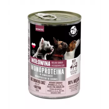 Mokra karma dla psa PetRepublic PET REPUBLIC Monoprotein Beef 400 g