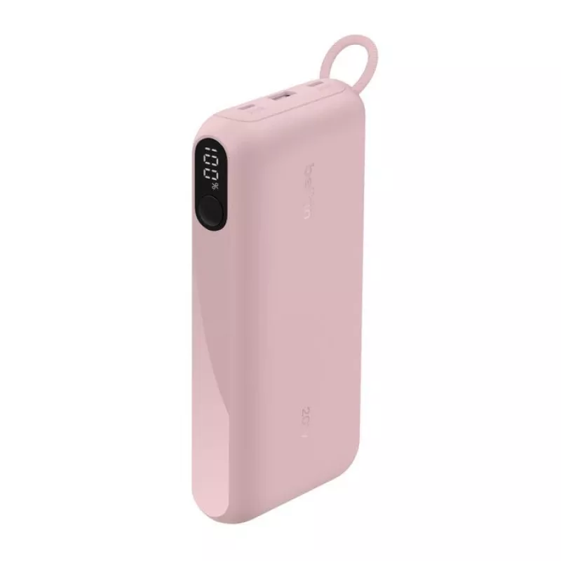 Powerbank Belkin BPB028HQPK 20000 mAh — 2× USB-C, 1× USB-A, różowy