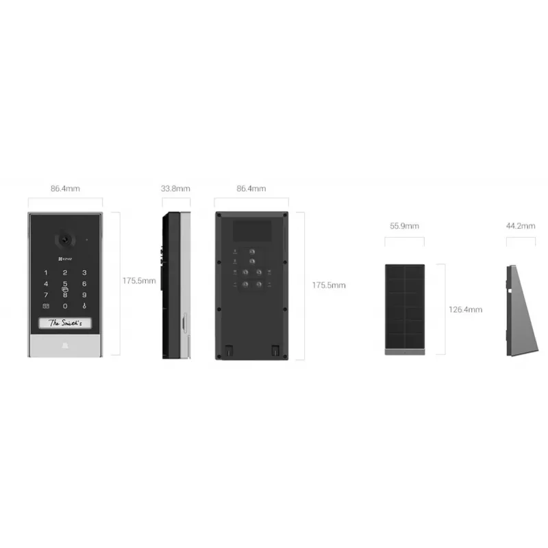 System wideodomofonowy EZVIZ EP7 7 cali 1024x600 2-drożny dźwięk
