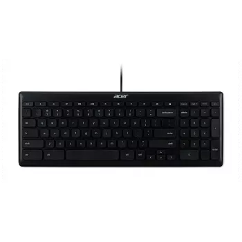 Przewodowa klawiatura USB Acer GP.KBD11.04F — Pełnowymiarowa QWERTY US International, czarna, kabel 1,45 m