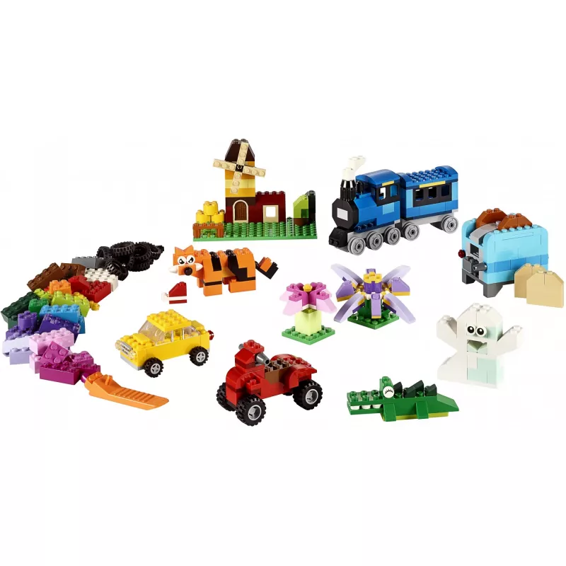 LEGO 10696 Classic Medium Creative Brick Box – Łatwe przechowywanie zabawek, kolorowe klocki, zestaw konstrukcyjny dla dzieci, chłopców i dziewczynek w wieku 4+ lat