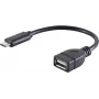 Kabel USB S/CONN 13-20015 USB 2.0 0,12 m USB C USB A Czarny