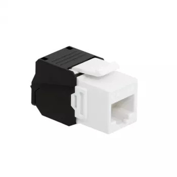 LogiLink NK4066 Moduł Keystone Płaski Czarny Biały RJ-45
