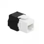 LogiLink NK4066 Moduł Keystone Płaski Czarny Biały RJ-45