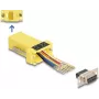 DeLOCK D-Sub 9 pin żeński na RJ45 żeński zestaw montażowy żółty VGA RJ-45