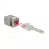 Moduł keystone DELOCK 86404 — RJ-45 srebrny, 38,5×22,3×17,3 mm