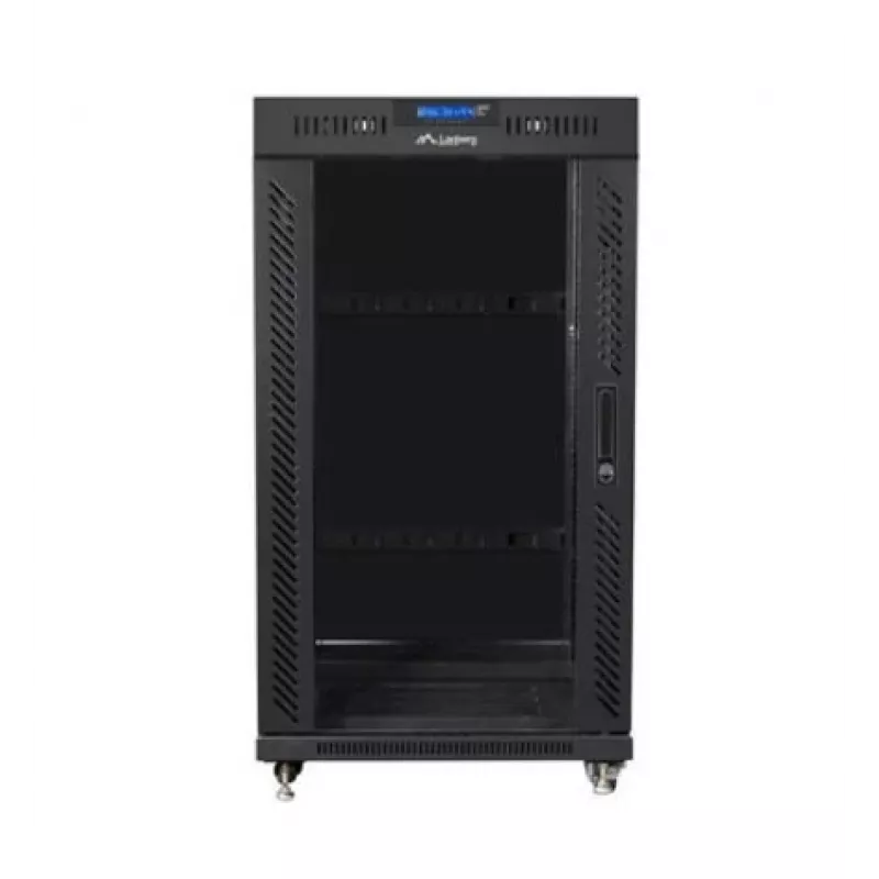 Szafa rack 19 cali 22U 600x600 mm czarna LANBERG FF01-6622-12BL