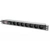Listwa zasilająca Digitus z profilem aluminiowym, 7 gniazd CEE 7/5, kabel 2 m