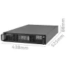 Zasilacz awaryjny Qoltec DO RACK 3KVA 3000W współczynnik mocy 1.0 LCD EPO USB on-LINE (3VA, 3000W, podwójna konwersja online UPS), UPS