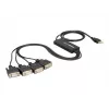 DeLock USB2.0 > 4 x Serial Adapter - Adapter szeregowy - USB - RS-232 x 4 (61887)