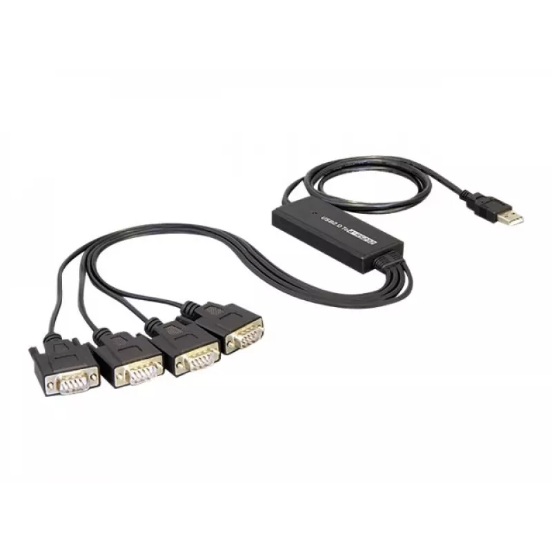 DeLock USB2.0 > 4 x Serial Adapter - Adapter szeregowy - USB - RS-232 x 4 (61887)
