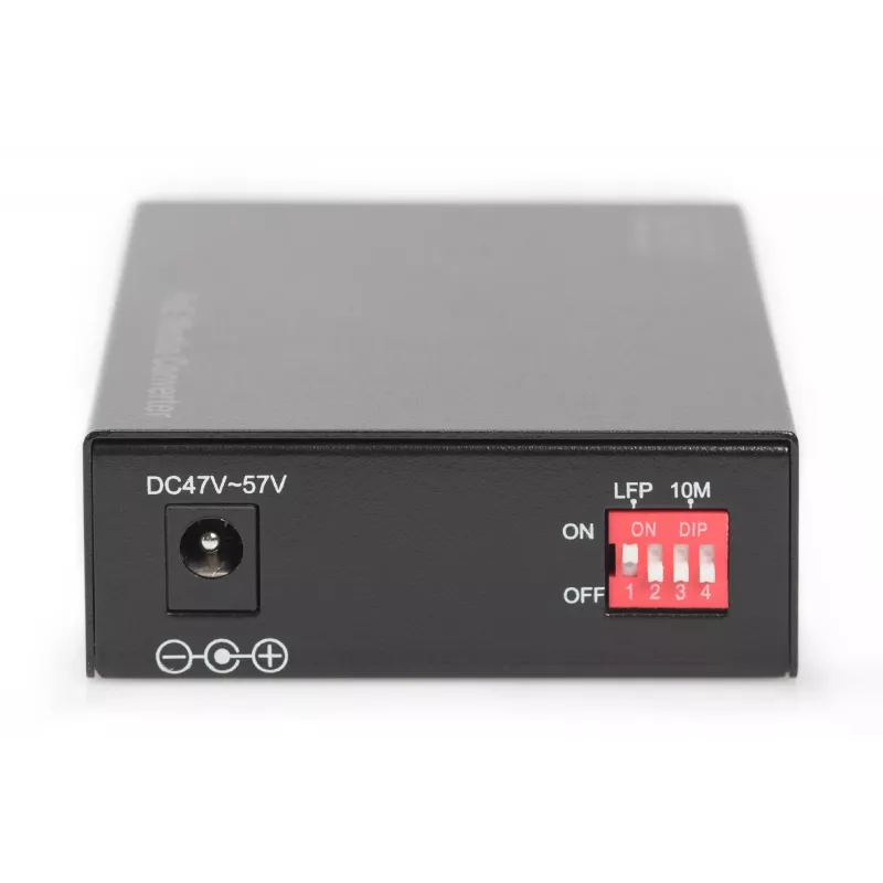 Digitus Gigabit PoE media converter, RJ45 / SC, MM, PSE