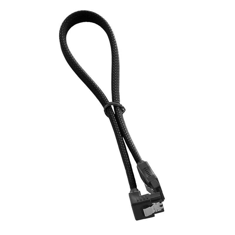 CableMod ModMesh kabel SATA 3 pod kątem prostym 30 cm - czarny