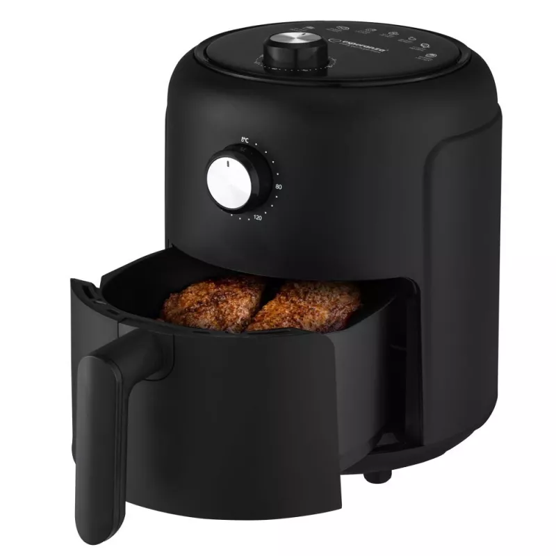 Frytkownica beztłuszczowa ESPERANZA EKA001, 2.6 L, 1000 W, 7 programów, czarna, kompaktowa nablatowa
