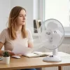 Adler | AD 7302 | Wentylator biurkowy | Biały | Średnica 23 cm | Liczba prędkości 2 | Oscylacja | 60 W | Nie