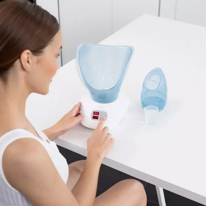 Sauna do twarzy Medisana DS 400 Niebieski, Biały