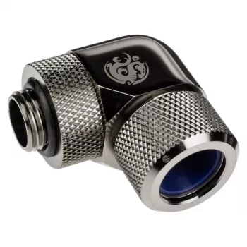 Adapter 90° BitsPower Advanced Multi-Link G1/4 cala AG do twardej rurki 14 mm OD — obrotowy