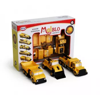 Vehicle set Popular Playthings Mix or Match Vehicles Construction Czarny żółty
