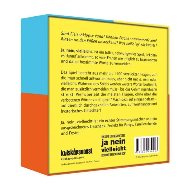Ja nein vielleicht - Niektórych rzeczy nie powinno się mówić, gra towarzyska