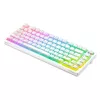 Klawiatura gamingowa Savio Phenix biały GAT czerwony PUD przewodowa bezprzewodowa USB Bluetooth RGB LED