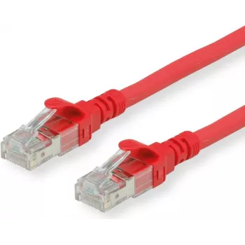 ROLINE - kabel krosowy - RJ-45 (M) na RJ-45 (M) - 30 cm - SFTP - CAT 6a - Czerwony (21.15.2971)