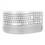Klawiatura Logitech Wave Keys biurowa RF Wireless Bluetooth QWERTZ niemiecka biała