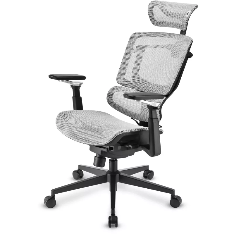 Fotel biurowy Sharkoon OfficePal C50M — siedzisko tapicerowane, oparcie siatkowe, czarny, oparcie 49×63 cm, szerokość siedziska 50 cm