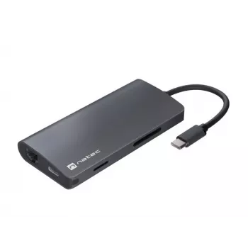 Stacja dokująca NATEC NMP-2162 USB 3.2 Gen 1 Type-C szara przewodowa