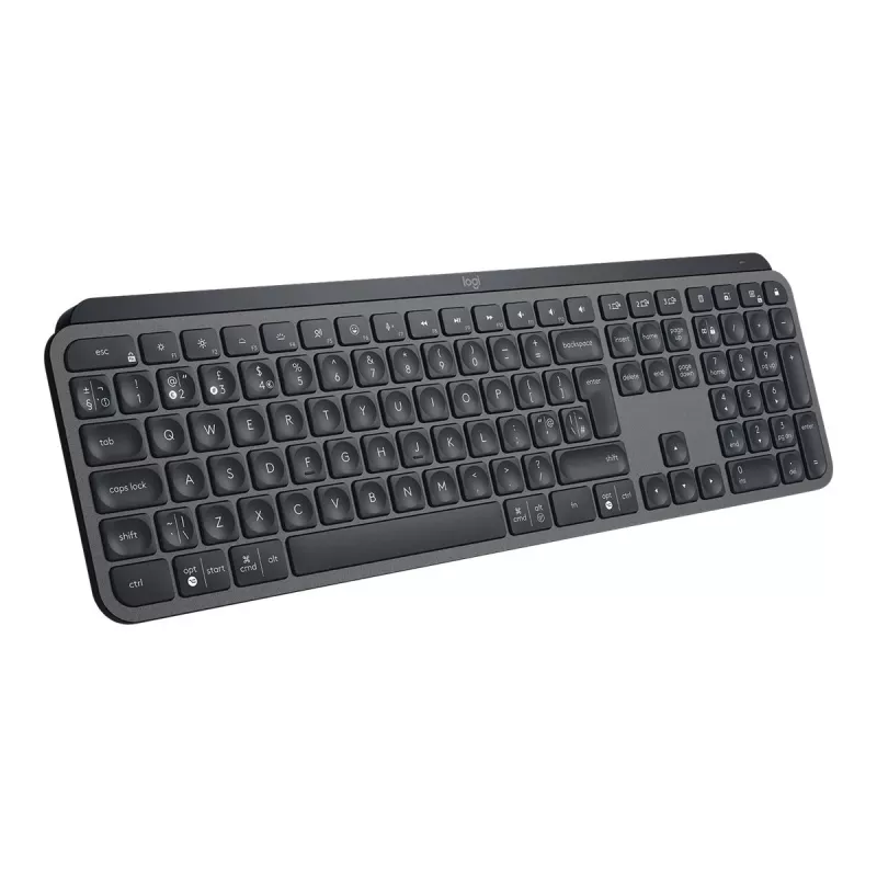 Logitech MX Keys for Business - Klawiatura - podświetlana - Bezprzewodowa - Bluetooth, 2,4 GHz - QWERTY - GB - Grafitowa (920-010250)
