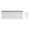 Logitech Slim Wireless Combo MK470 - Zestaw klawiatury i myszy - Bezprzewodowy - 2,4 GHz - Hiszpański - Off-White (920-009199)