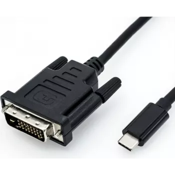 Adapter kabla wideo ROLINE 11.04.5831 USB Type-C na DVI 2 m czarny