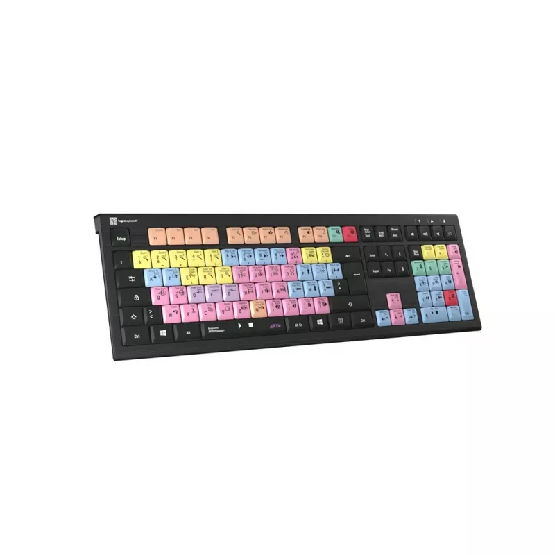 Logickeyboard ASTRA 2 USB AZERTY English Czarny Full-size klawiatura