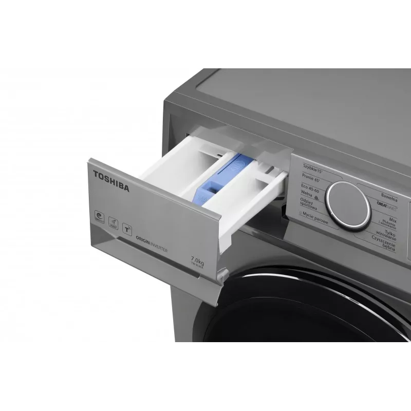 cienki washing machine Toshiba TW-BL80A2PL(SS), 8 kg
